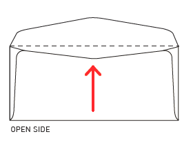 Image of an open side envelope